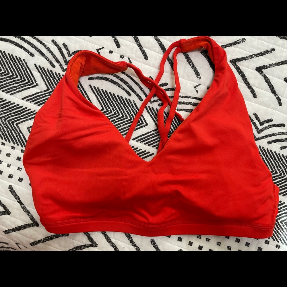 Burnt orange ptula sports bra